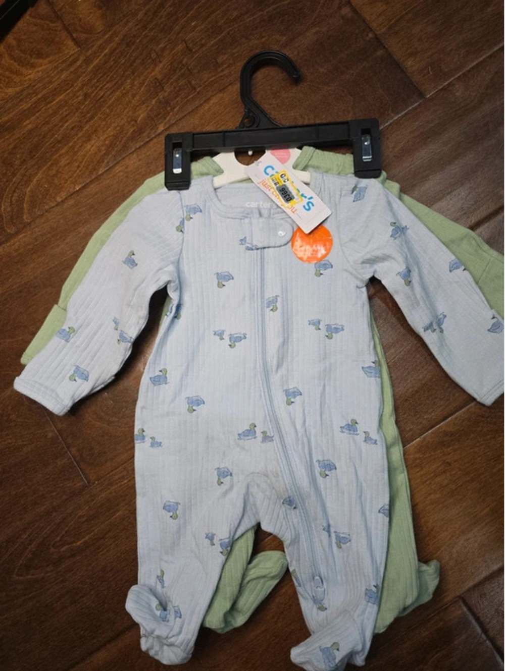 Newborn brand new footed sleepers from carter's item, 366G5